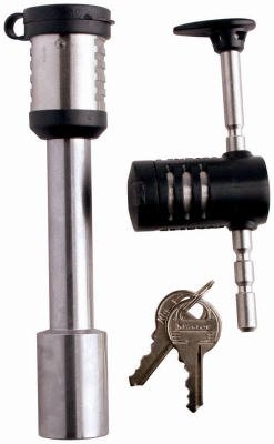 Master Lock 1481DAT Stainless Steel Hitch Receiver and Coupler Lock Set