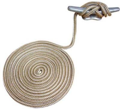 Attwood Marine 117565-7 1/2" x 15' Double Braided Gold Dock Line