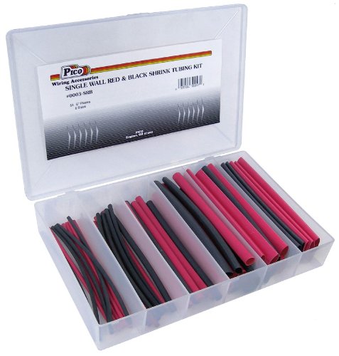 Pico Wiring 0003-SRB Dual-Wall Heat Shrink Tubing Red & Black Assortment