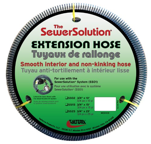 Valterra SS25 SewerSolution 25' Extension Hose with Pump Head and Adapters