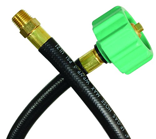 JR Race Car 07-30855 15" RV Propane Pigtail Hose with QCC1 Connection