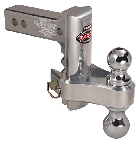 Trimax TRZ6AL-RP 6-Inch Adjustable Aluminum Hitch Ball Mount