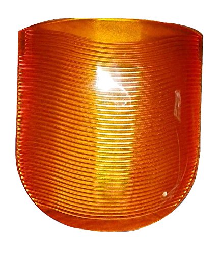 Fasteners Unlimited 89-319A Replacement Lens for Omega Porch Light Amber