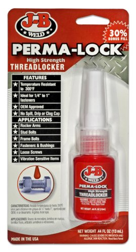 Picture of JB Weld 27113 Perma-Lock High Strength Threadlocker Red 13ml