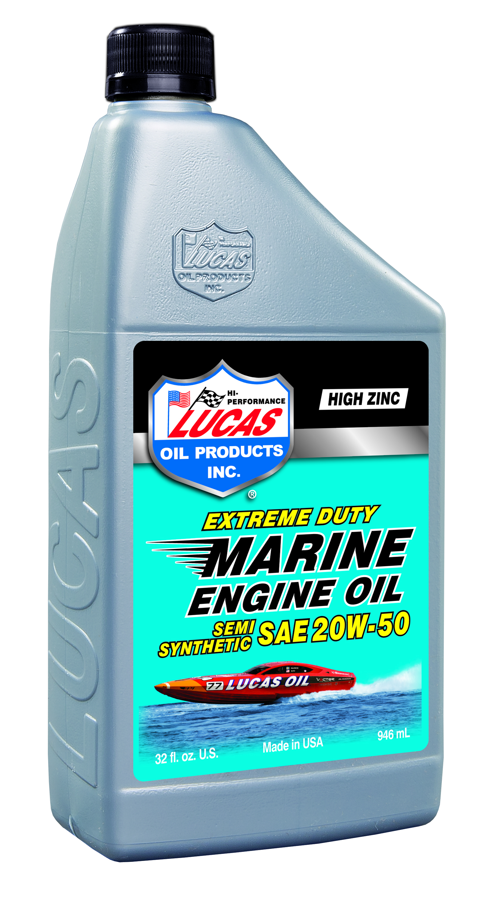 Lucas Oil 10654 Marine Semi-Synthetic 20W-50 Engine Oil