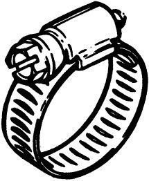 Handiman / S&J 530145 Stainless Steel Hose Clamp 1-9/16" to 3-1/2" Range