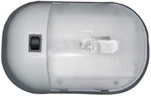 Fasteners Unlimited 001-902XPB Command Omega Double Interior Dome Light with Rocker Switch