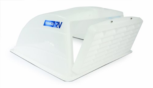 Camco 40431 RV Roof Vent Cover White 14x14 Inch