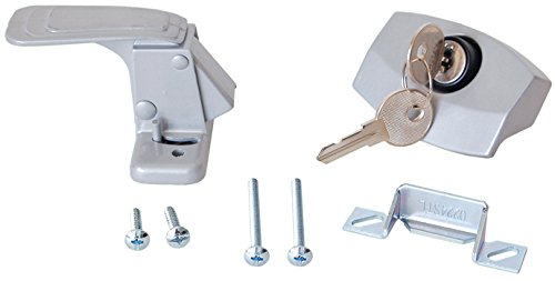 RV Designer E311 White Locking Entry Door Latch for RV Camper