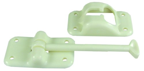 JR Race Car 10424 Plastic T-Style Door Holder 3.5" Colonial White