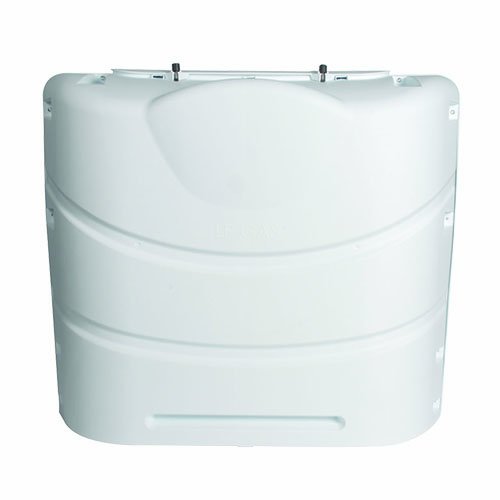 Camco 40542 Propane Tank Cover Polar White for Dual 30 lb Tanks