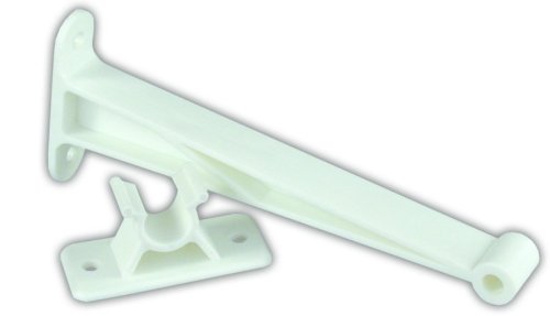 JR Race Car 10374 C-Clip Style Door Holder 5-1/2" Polar White