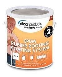Dicor RP-CRC-1 White EPDM Rubber Roof Coating - 1 Gallon