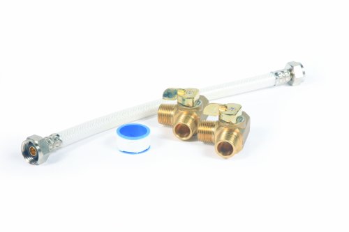 Camco 35963 RV Water Heater Permanent Bypass Kit with 12" Hose for 10 Gallon Tank