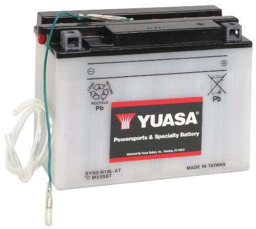Picture of Yuasa YUAM22S8T Yumicron Conventional Battery - SY50-N18L-AT 12V 20Ah 240 CCA