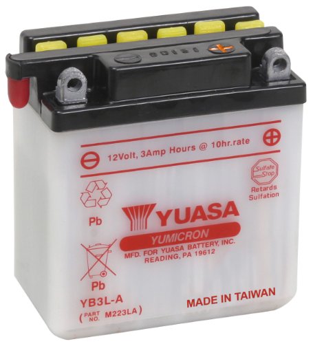 Picture of Yuasa Batteries YUAM223LA Yumicron YB3L-A 12V Motorcycle Battery
