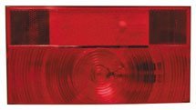 Peterson Fluid V25911 Stop Turn Tail Light Rectangular Red 8.5" RV Trailer