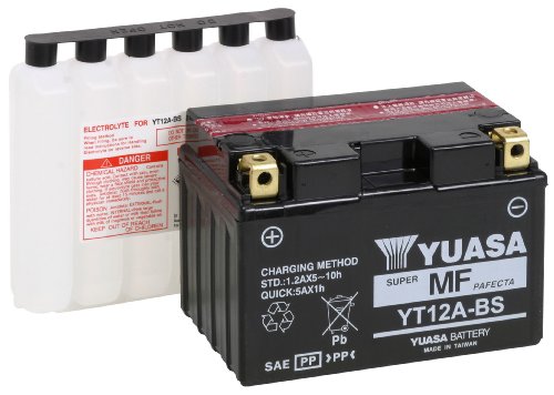 Yuasa Batteries YUAM32ABS YT12A-BS Maintenance Free AGM Battery 12V 9.5Ah