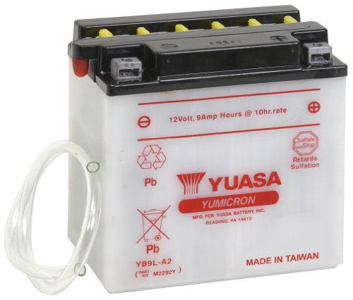 Picture of Yuasa Batteries YUAM2292Y Yumicron YB9L-A2 12V Motorcycle Battery
