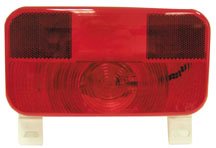 Peterson Fluid V25923 Red Rectangular Stop Tail Light 8.5 Inch