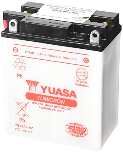Picture of Yuasa YUAM22212 Yumicron Conventional Battery - YB12AL-A2 12V
