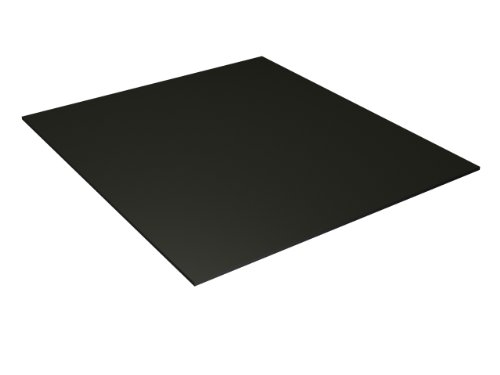 Teak Isle 2427BK14 King StarBoard HDPE Sheet 24" x 27" x 1/4" Black