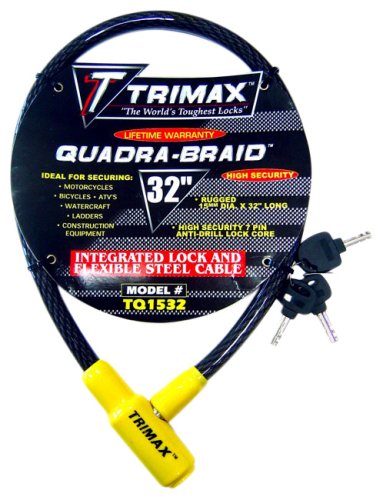 Trimax TQ1532 Quadra-Braid 32" Integrated Cable Lock 15mm