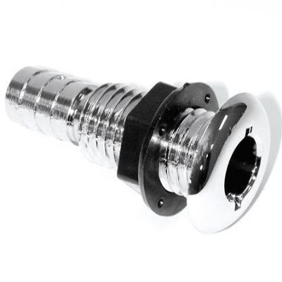 T-H Marine TH1200CPDP Chromed Straight Thru-Hull Fitting 1-1/8 Inch
