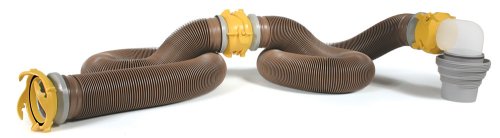 Camco 39625 Revolution 20' RV Sewer Hose Kit with 360° Swivel Fittings