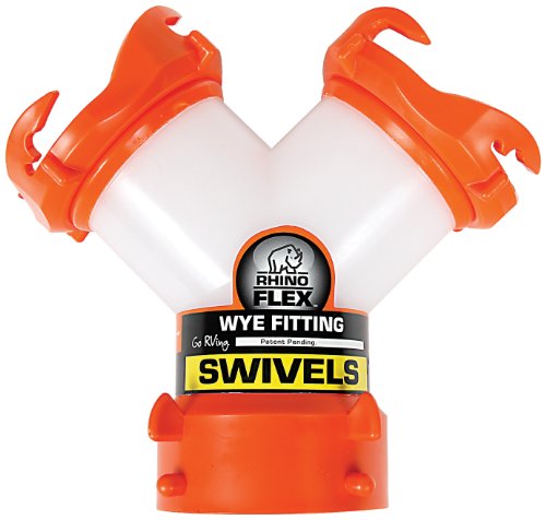 Camco 39812 RhinoFLEX Sewer Hose Wye Adapter with Swivel Fittings