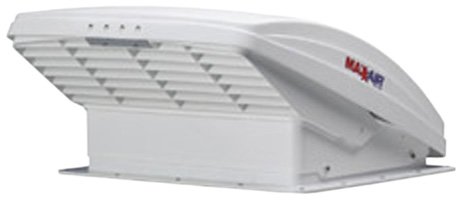 Rv Products-Airxcel 00-05100K Maxxfan Roof Ventilation Fan with White Lid and Manual Keypad