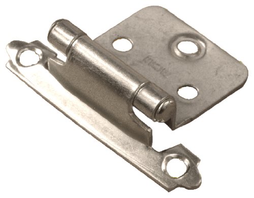 RV Designer H238 Self-Closing Cabinet Hinge Nickel Finish 2-Pack