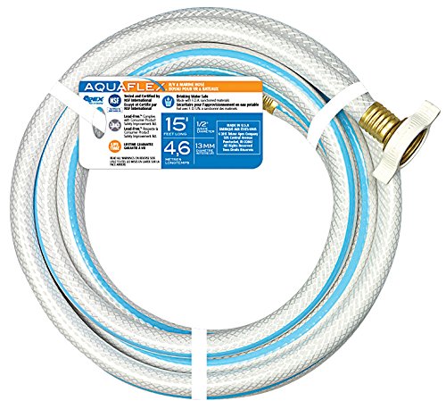 Teknor Apex 7503-15 Aquaflex Drinking Water Hose 1/2" x 15' White