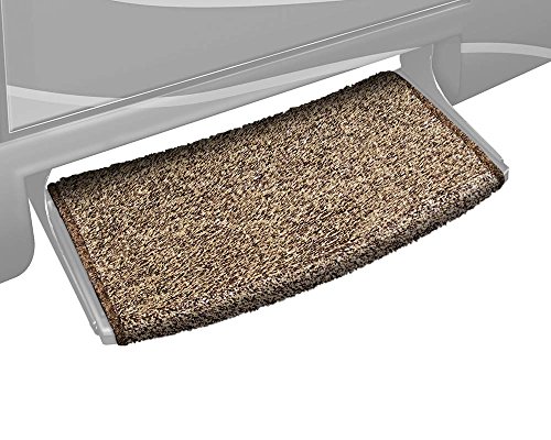 Prest-O-Fit 2-0201 Wraparound Radius RV Step Rug Brown 22 Inch