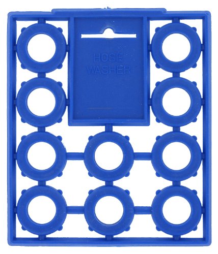 Valterra W1516VP Hose Washer Set - Blue Rubber Garden Hose Washers (10 Pack)
