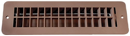 RV Designer H860 2" Tan Floor Register with Damper