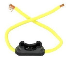 Bussmann BP/HHG-RP 30-Amp ATC Inline Blade Fuse Holder with 12 AWG Wire