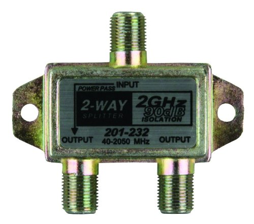JR Race Car 47355 2-Way 2GHz HD Satellite Coax Cable Splitter