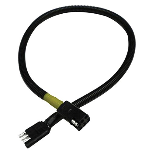 RV Pigtails 30040 4-Way Flat to 6-Way Square Trailer Wiring Adapter 30 Inch Yellow