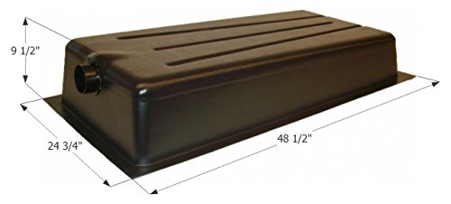 Icon 01608 RV Waste Holding Tank Center End Drain with 3" Spigot