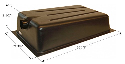 Icon 01607 RV Waste Holding Tank Center End Drain 23 Gallon