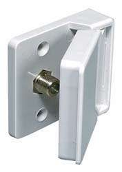 Winegard Co WA-1024 White Outdoor RV TV Receptacle Single F-Type Cable Outlet