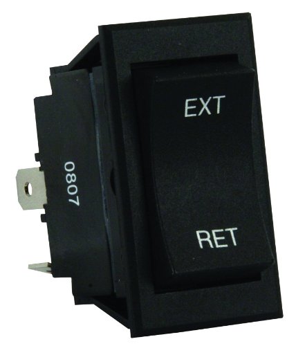 JR Race Car 13635 Momentary On/Off/On Rocker Switch for RV Jacks
