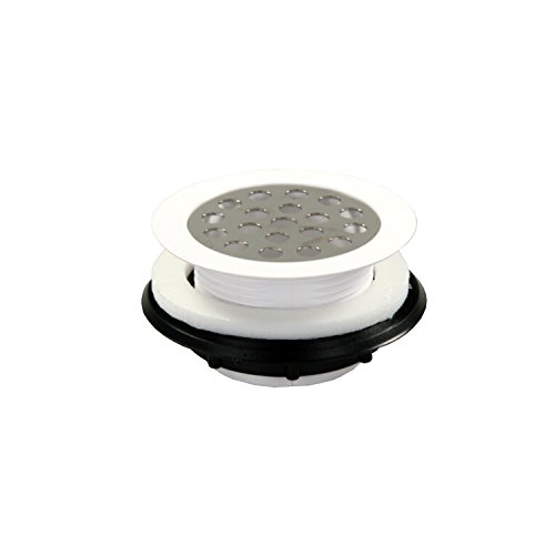 JR Race Car 95155 White Shower Strainer with Grid and Gasket