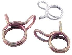 Helix Racing Products 111-1700 Self-Tensioning Wire Hose Clamps 3/8" OD 150 Pack