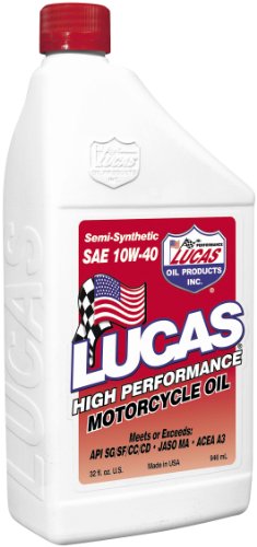 Picture of Lucas Oil 10708 Synthetic SAE 10W-30 Motorcycle Oil - 1 Quart