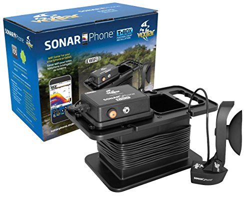 Vexilar SP300 SonarPhone T-Box Portable WiFi Fish Finder with Battery and Case