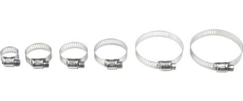Helix Racing Products 111-6244 Stainless Steel Worm Drive Hose Clamps 58-83mm (Pack of 10)