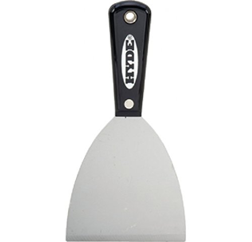 Hyde Tools 02600 Black & Silver Chisel Scraper with High Carbon Steel Blade