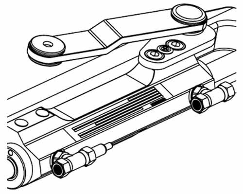 Uflex UC128-SVS 2P SilverSteer V Hydraulic Steering Cylinder 2 Port